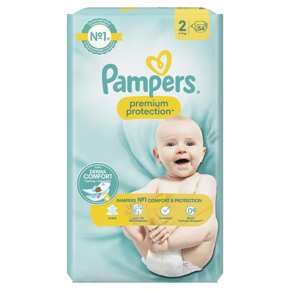 Pampers taille 2 de 54 couches